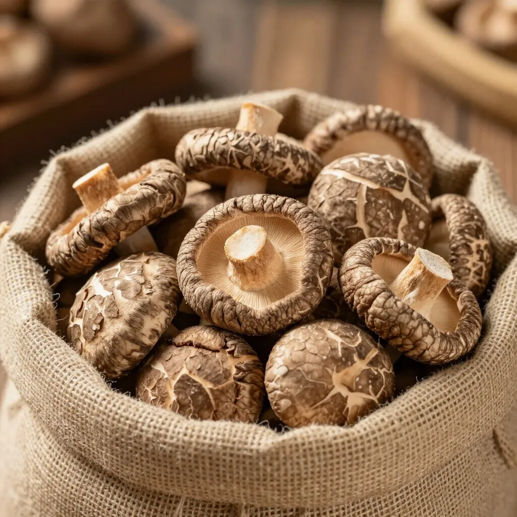 Funghi shiitake secchi