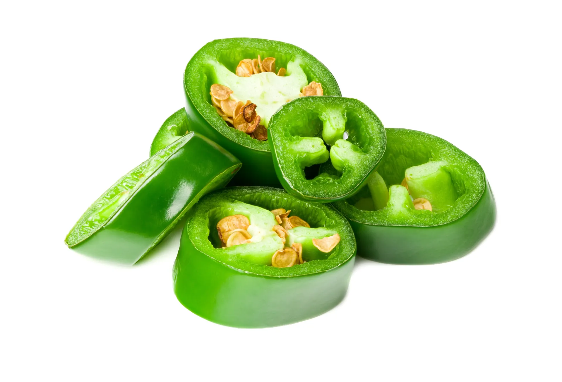 Jalapeños verdes em cubos IQF